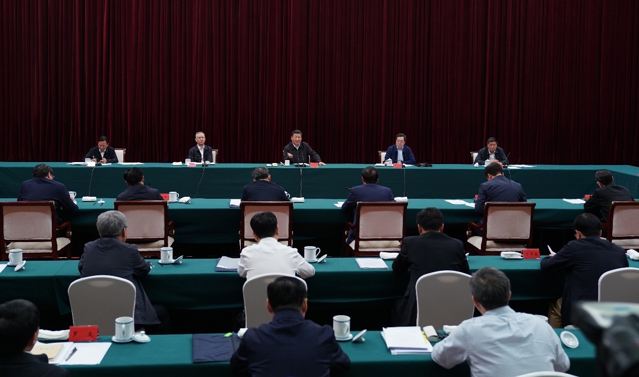 2019年5月20日至22日，中共中央總書記、國家主席、中央軍委主席習(xí)近平在江西考察，主持召開推動中部地區(qū)崛起工作座談會并發(fā)表重要講話。新華社記者 謝環(huán)馳 攝 